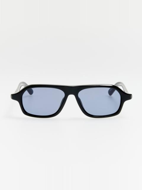 LINDA FARROW Becane Sunglasses in Black