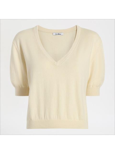 Sam Edelman V-Neck Short Sleeve Sweater