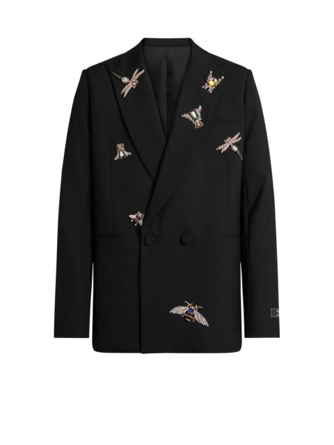 Balmain Embroidered wool and crystal Balmain Insect jacket