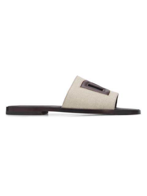 Dolce & Gabbana Men's Logo Sandals - Avorio Moro