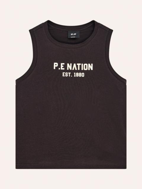 P.E NATION PHANTOM TANK IN BLACK BEAN