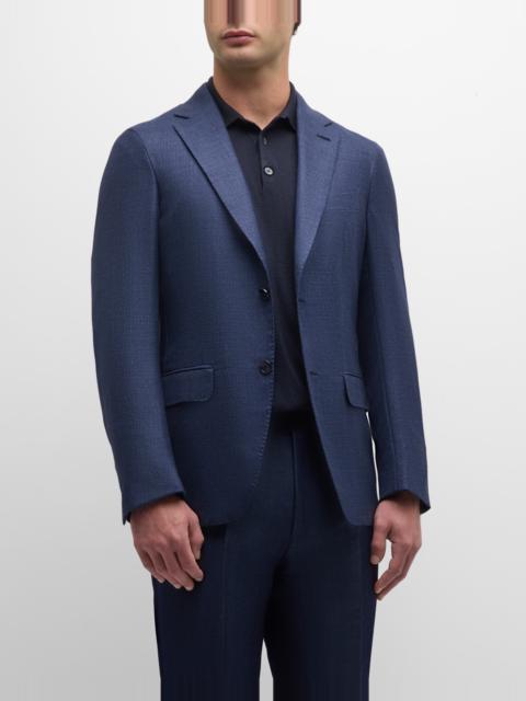 ZEGNA Men's Tonal Plaid Couture Sport Coat