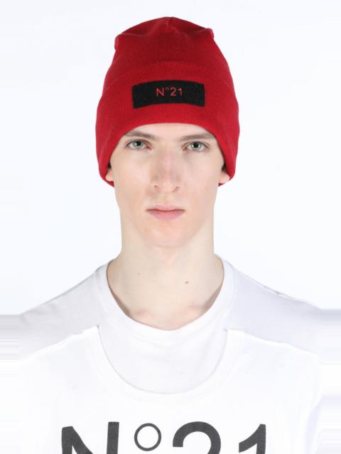 N°21 LOGO PATCH BEANIE