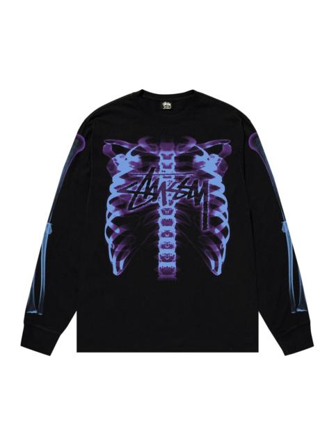 Stüssy Stussy Rib Cage 3M Long-Sleeve Tee 'Black' | REVERSIBLE