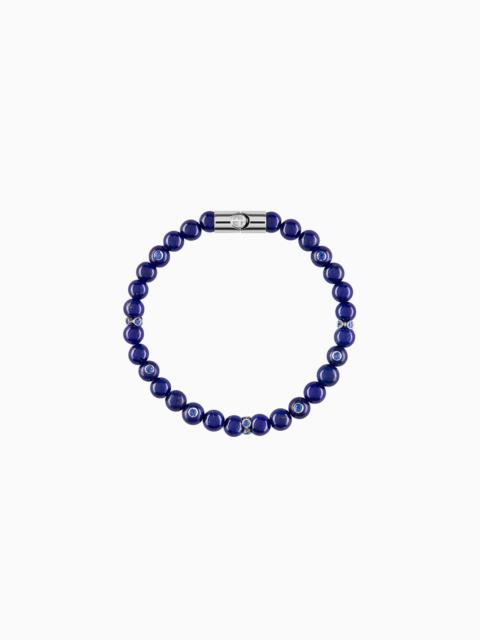 GIORGIO ARMANI 18K WHITE-GOLD, SAPPHIRE AND LAPIS-LAZULI FIRMAMENTO BRACELET