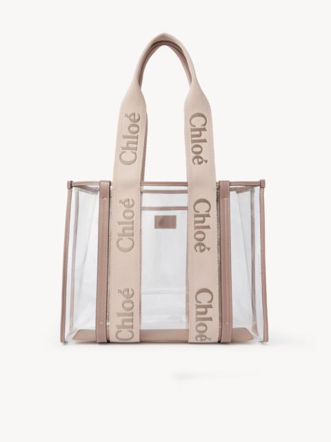 Chloé WOODY TOTE BAG IN JELLY & LEATHER