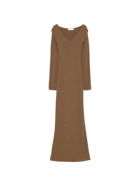 AYA MUSE ribbed-knit maxi dress