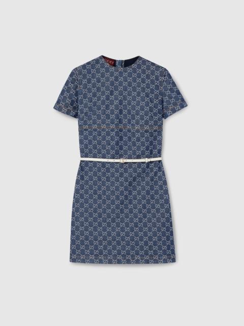 GUCCI GG denim jacquard dress