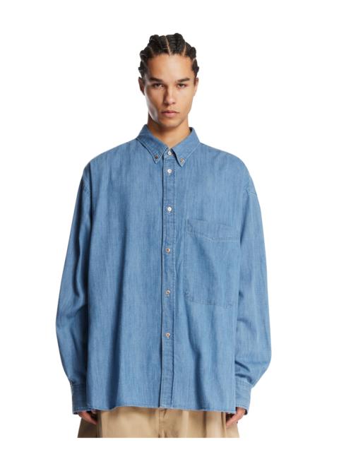 Studio Nicholson Blue Cotton Shirt