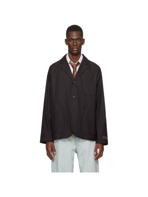 LACOSTE Brown Elevated Seasonal Blazer