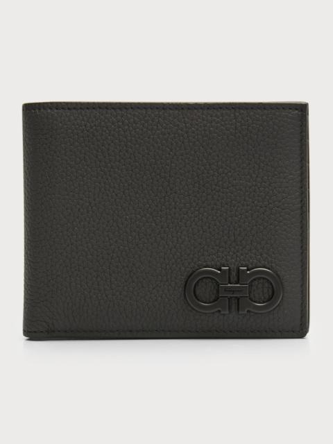 Men's Tonal Gancini Leather Bifold Wallet
