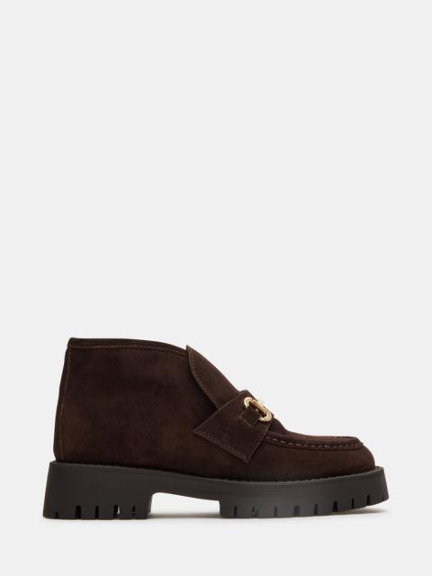 STEVE MADDEN LEON CHOCOLATE BROWN SUEDE