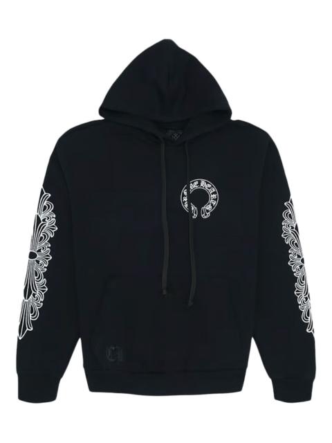 Chrome Hearts Hearts Horse Shoe Floral long-sleeve hoodie