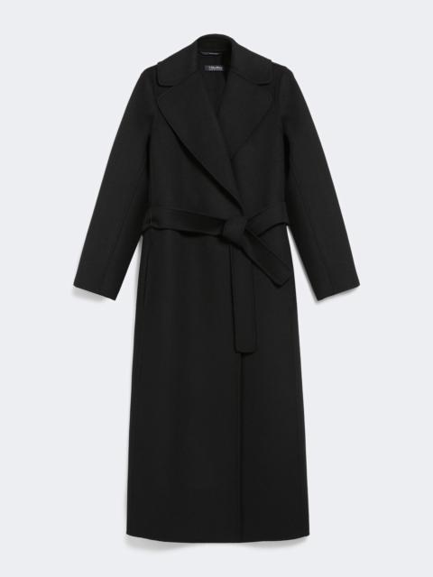 'S Max Mara POLDO Wool drap wrap coat - BLACK