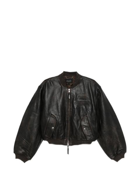 Ksubi cropped bomber jacket