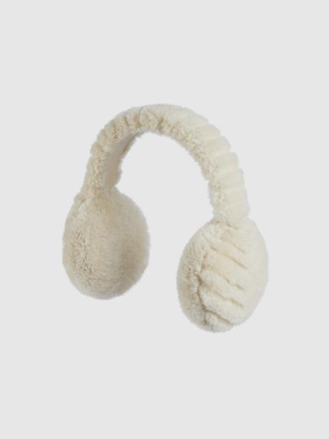 GUCCI Shearling ear muffs with Double G