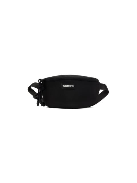 VETEMENTS Black Logo Belt Bag