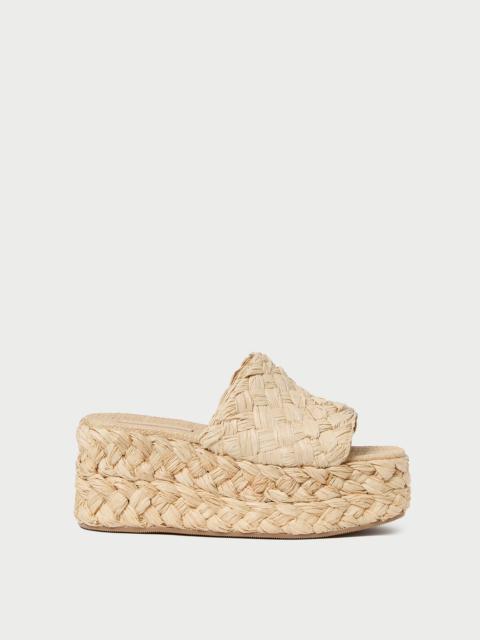 LOEFFLER RANDALL Aaron Natural Braided Straw Mule