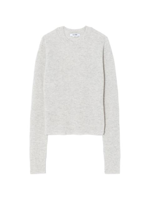 RE/DONE waffle-knit crew-neck jumper