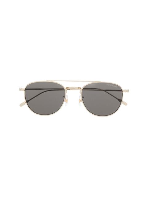 Montblanc pilot-frame bridge sunglasses