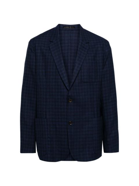 Paul Smith ombre-check wool-blend blazer