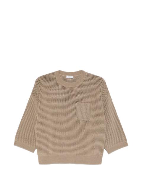 PESERICO metallic-detail sweater