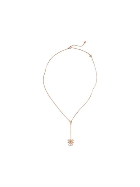 Valentino Vlogo floc necklace in metal and swarovski® crystals