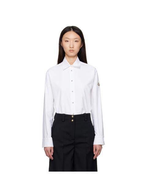 Moncler White Canvas Shirt