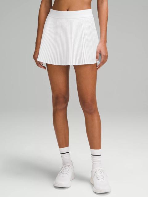 Varsity High-Rise Pleated Tennis Skirt