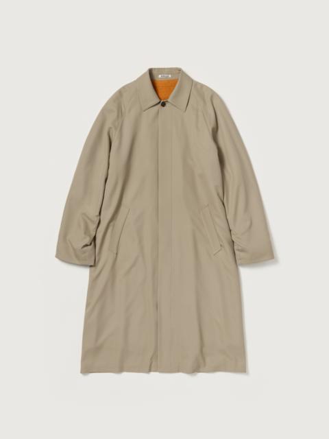 AURALEE ULTRA FINE WOOL TWILL WOOL-LINED COAT