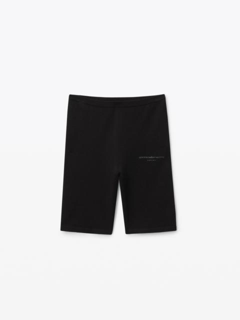 Alexander Wang BIKE SHORTS IN STRETCH VISCOSE KNIT