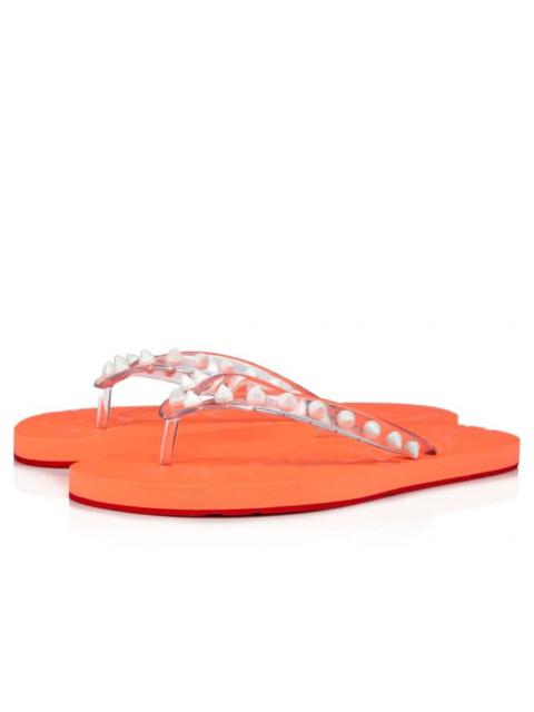 Christian Louboutin Loubi Flip Spikes Woman TRANSP/DRAG