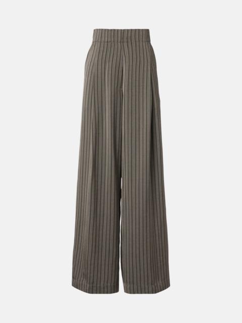 Dries Van Noten Striped wide-leg pants