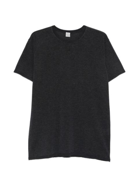 TOTEME fine-knit short-sleeve top