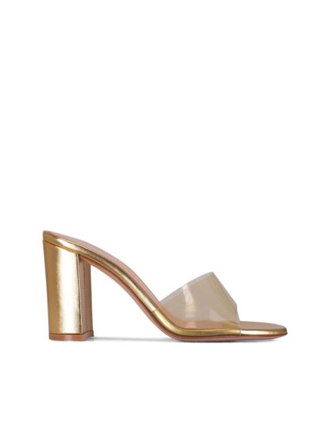 Gianvito Rossi 85mm leather mules