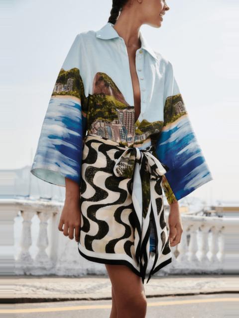 FARM RIO COPACABANA BEACH LONG SLEEVE KIMONO