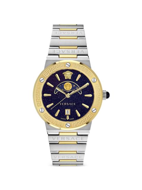 VERSACE Greca Logo Moonphase 45mm watch