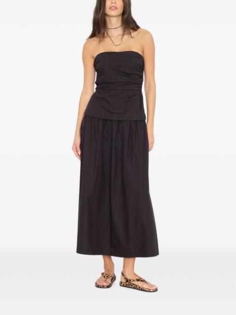 XÍRENA midi Ciara strapless ruched dress