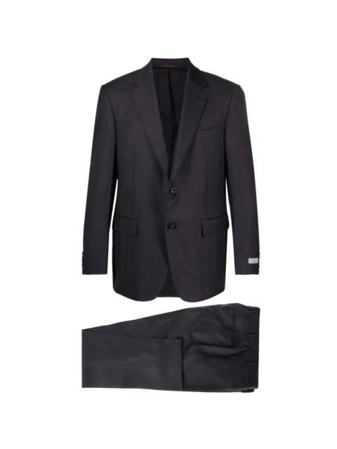 Canali logo-patch suit