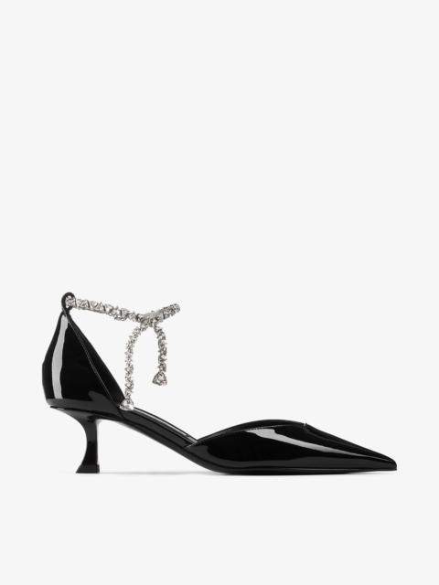 JIMMY CHOO Stevie 50
Black Patent Leather Pumps