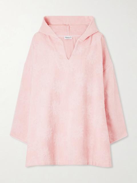 Hunza G Hooded Jacquard-cotton Terry Coverup