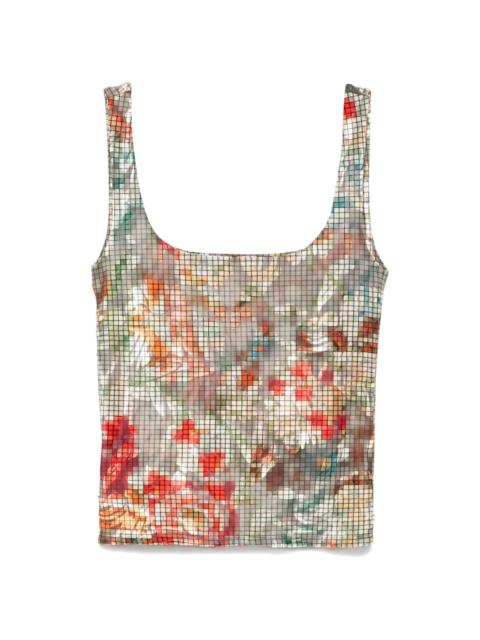SIEDRÉS graphic-print tank top