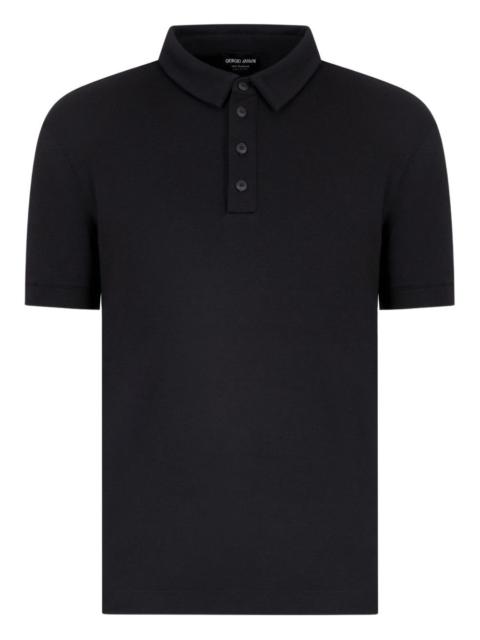 GIORGIO ARMANI buttoned polo shirt