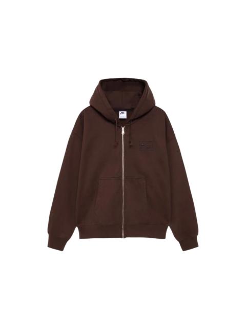 Stüssy Stussy x Nike Stone Washed Fleece Zip Hoodie (FW25) Dark Cinder