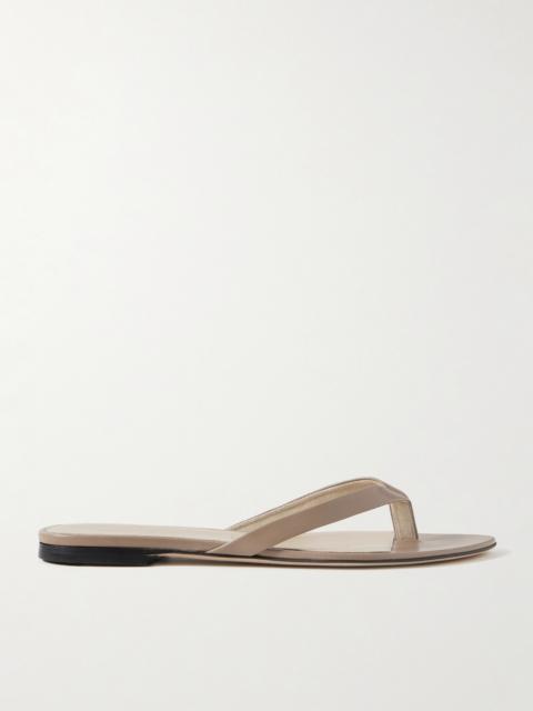 The Row Sacha Leather Flip Flops