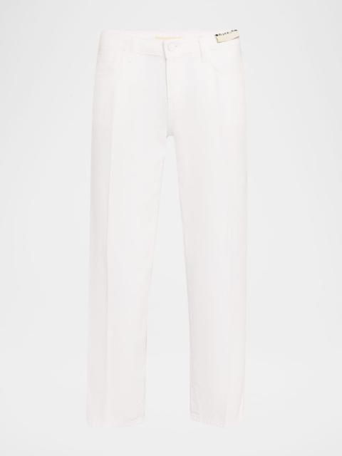 L'AGENCE Blaine Low-Rise Crop Straight Jeans