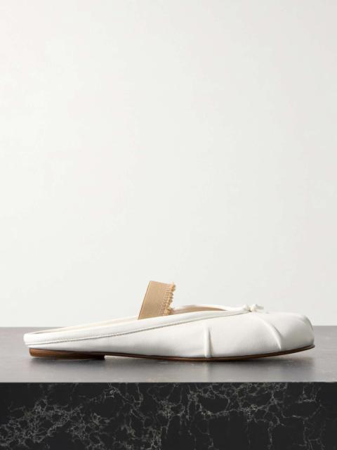 Tabi frayed split-toe leather ballet flats