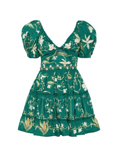 Agua by Agua Bendita Manzanilla Esmeralda floral-print dress