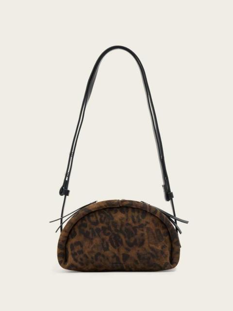 ALLSAINTS ROSALIE LEOPARD LEATHER CROSSBODY BAG