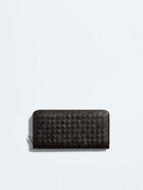 Bottega Veneta Woven Mycelium Zip-Around Wallet